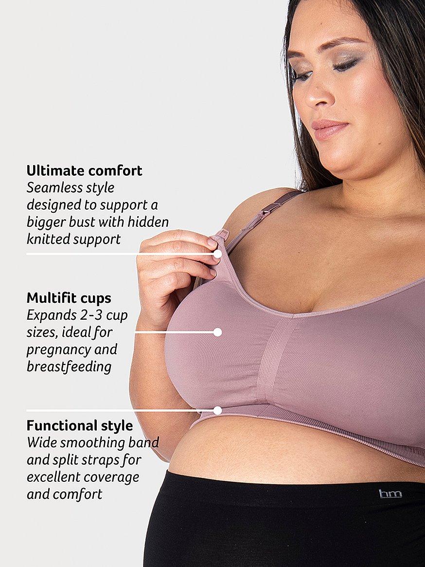 Women's Full Coverage Seamless Bra Wireless Maternity Nursing Bra for  Breastfeeding