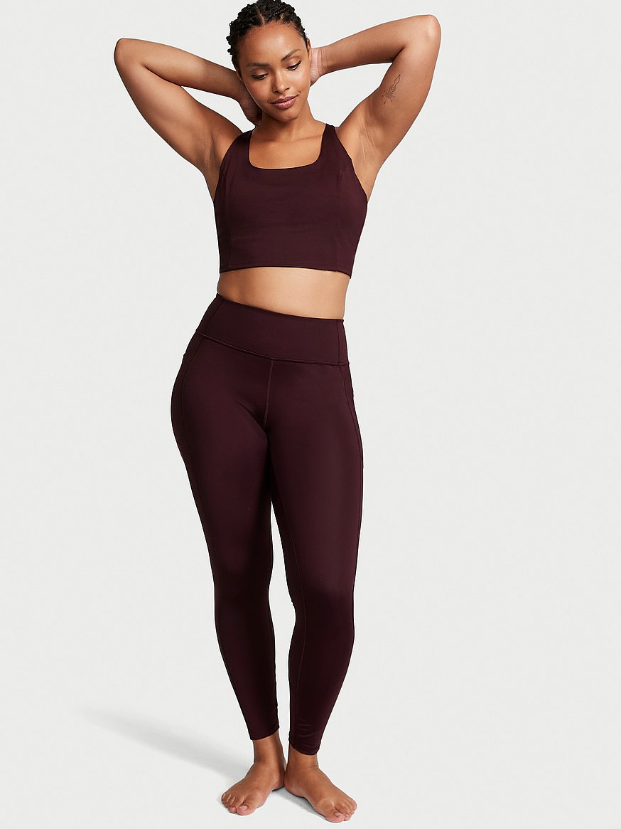 Essential High-Rise Lace-Up Back Leggings