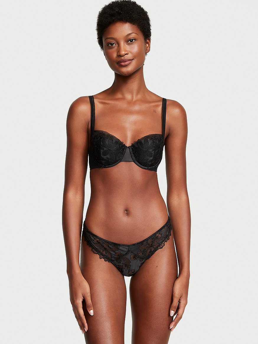 Buy So Sexy Lingerie (TM Floral Jacquard Underwired 1/4 Cup Shelf