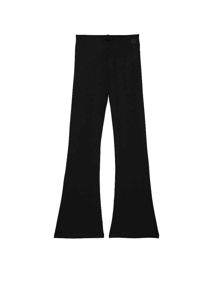 PINK Victoria's Secret Black Tie Dye Bell Bottom Flare Yoga Pants