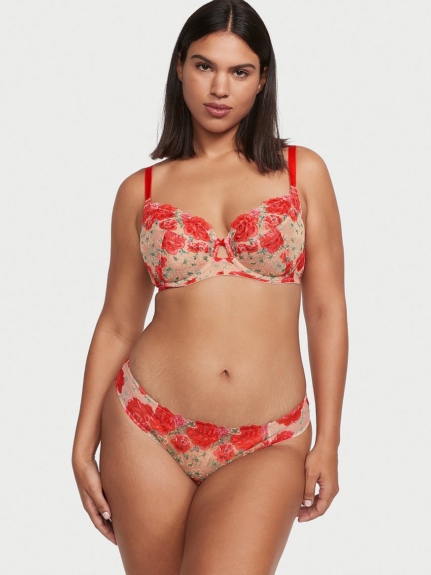 Wicked Unlined Floral Embroidery Full-Cup Bra