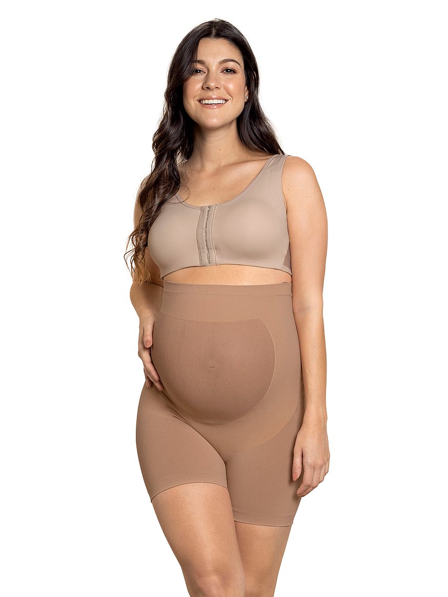 Fashion High Waist Shapewear Pregnancy Abdomen Support Maternity Body Shaper  Seamless Slimming Shorts Legging Pants For Dress