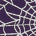Perfect Plum Halloween Foil Spider Web Print