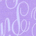 Wisteria Purple Logo Script Print
