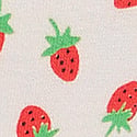 Winter White Strawberry Print
