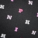 Black Scattered Logo Print
