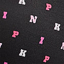 Black Scattered Logo Print