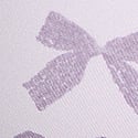 Purple Whisper Lace Bow Print