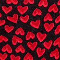 Black Ditsy Hearts